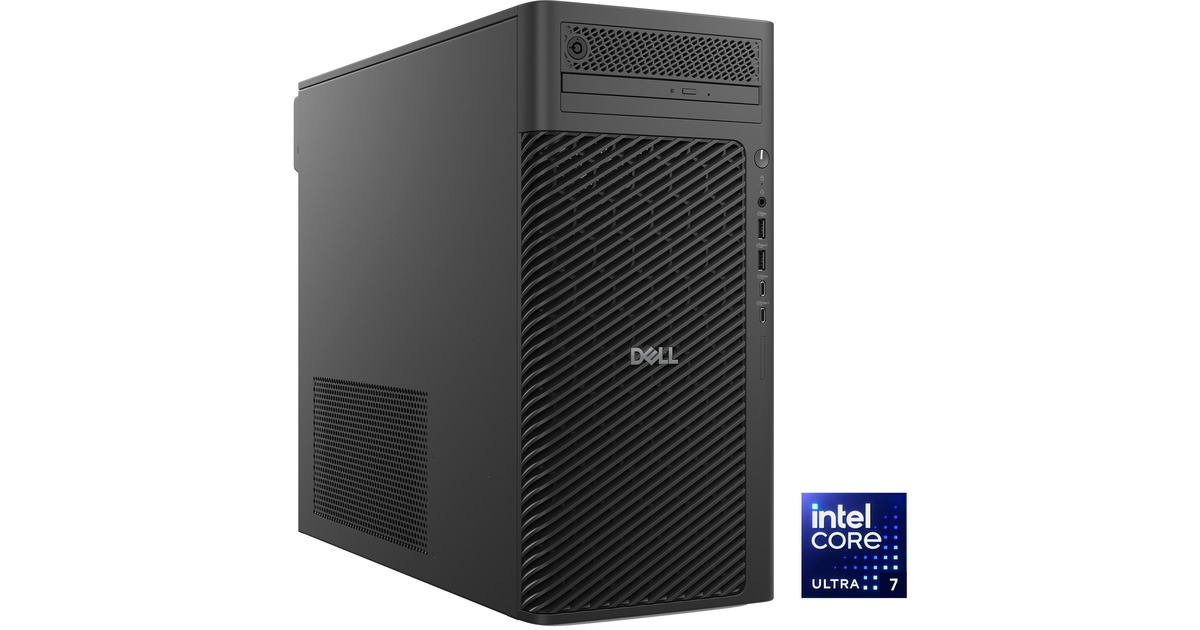DellPro Max Tower T2 (006MD) pc-systeem  (Zwart | Core Ultra 7 265K | Intel Graphics | 32 GB | 1 TB SSD)