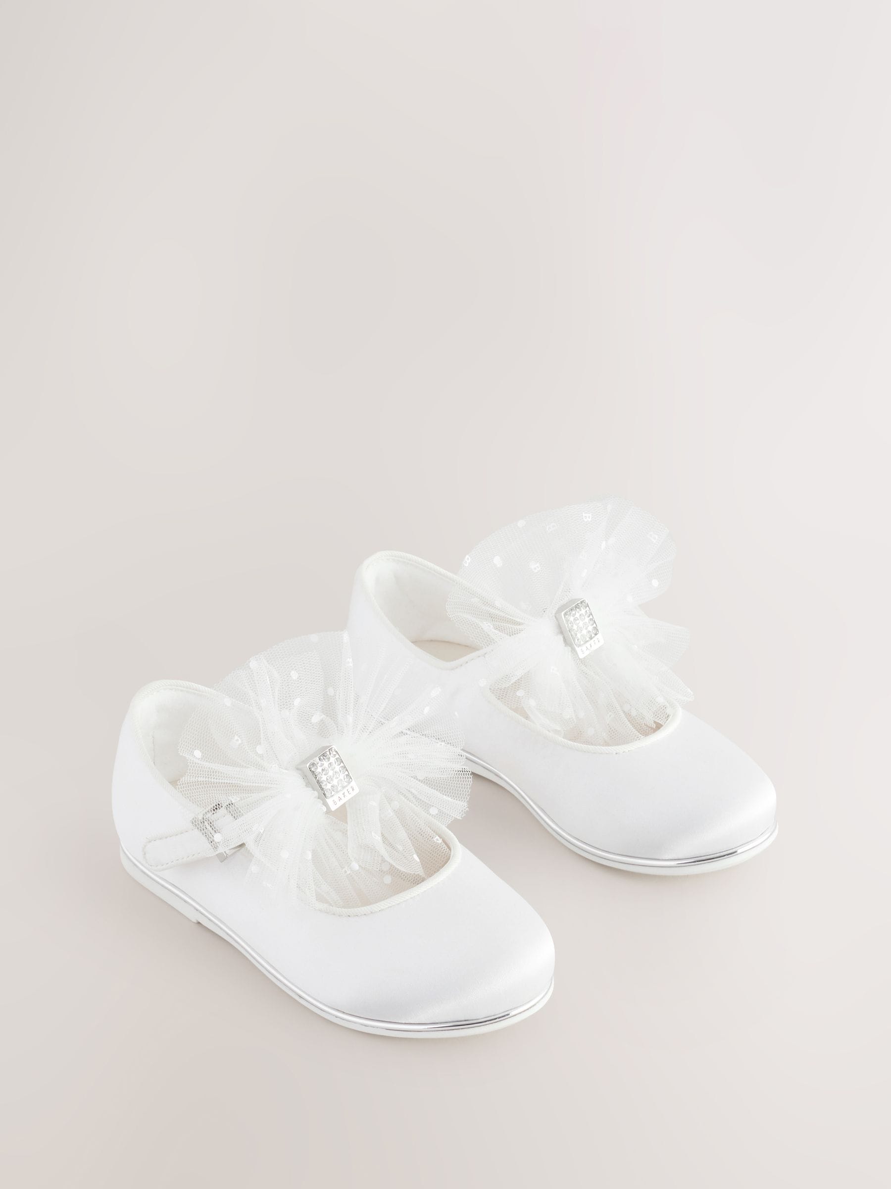 Wit - Baker By Ted Baker Mary Jane gelegenheidsschoenen met strik voor meisjes