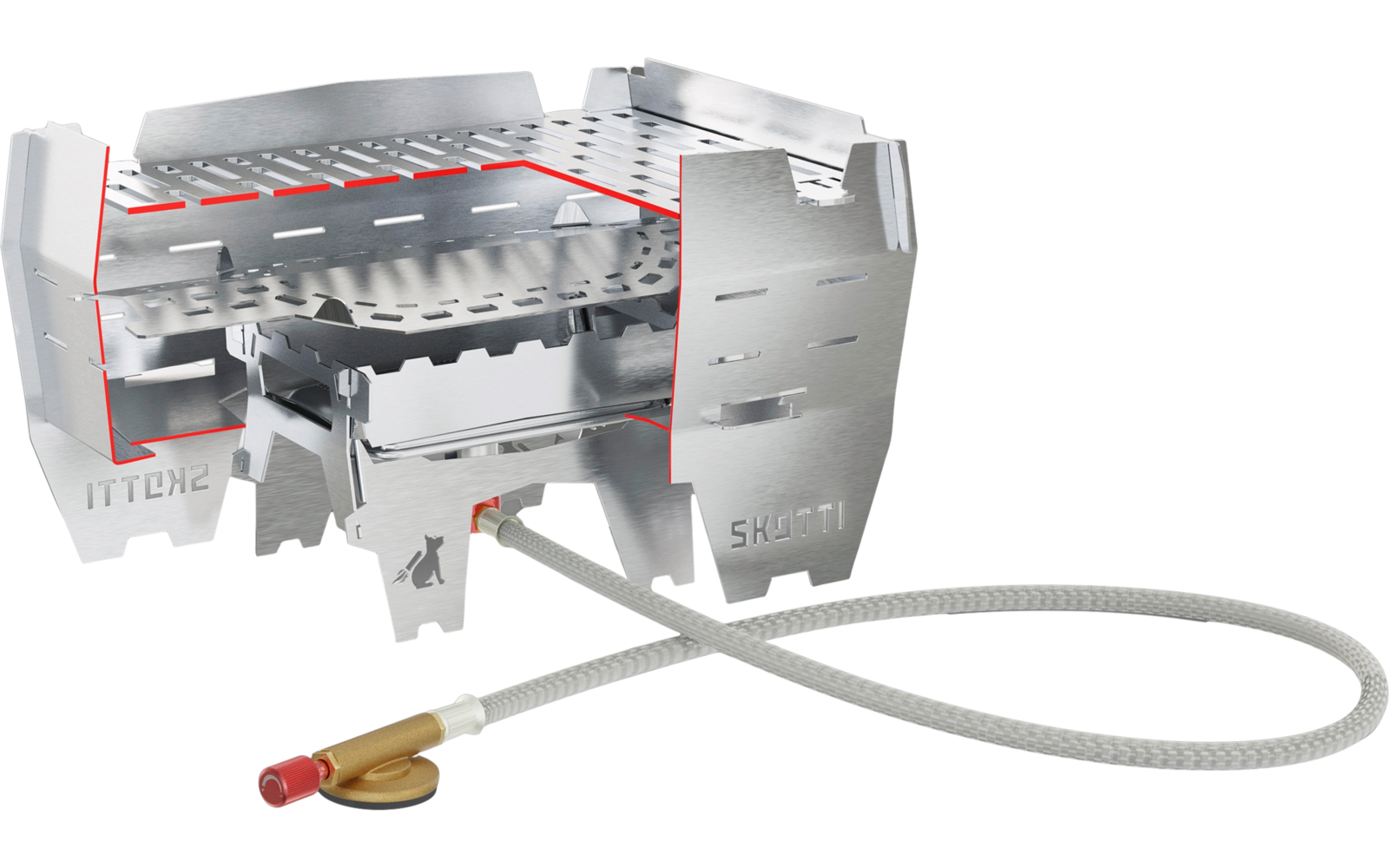 Skotti Tischgrill Mini für Holz / Holzkohle