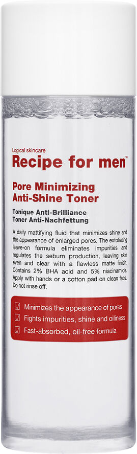 Receipe For Men PORE MINIMIZING ANTI-SHINE TONER