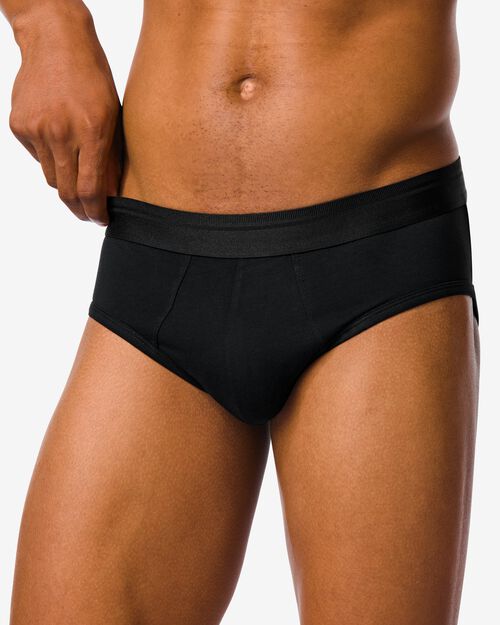 2 slips homme coton real lasting noir