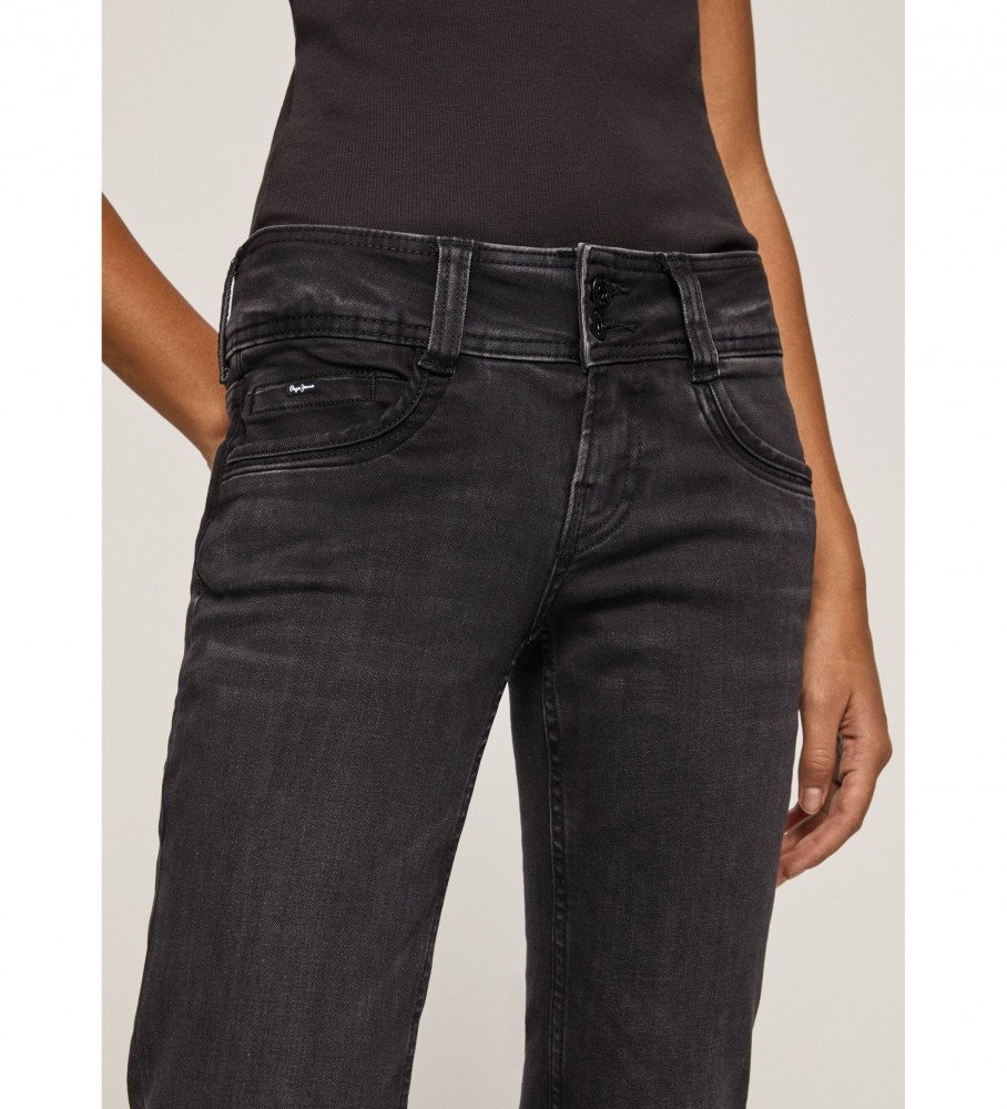 Calça jeans Pepe Jeans Gen corte regular preta