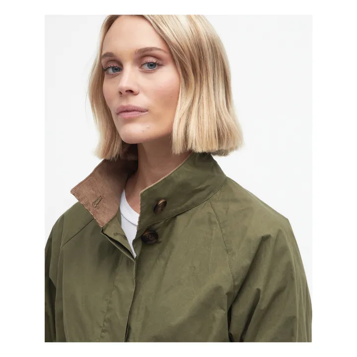 Barbour Veste Imperméable Crowdon | Vert kaki