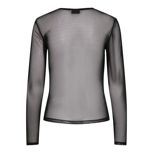 Pieces Ninni Mesh Bluse, Black, L