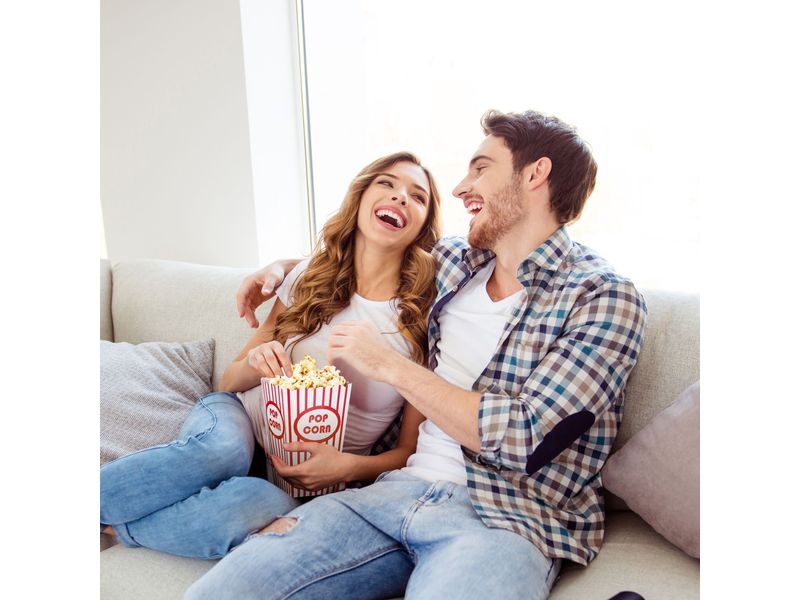relaxdays Fingerfood-Schale 5 Farben 50 Stück Popcorntüten