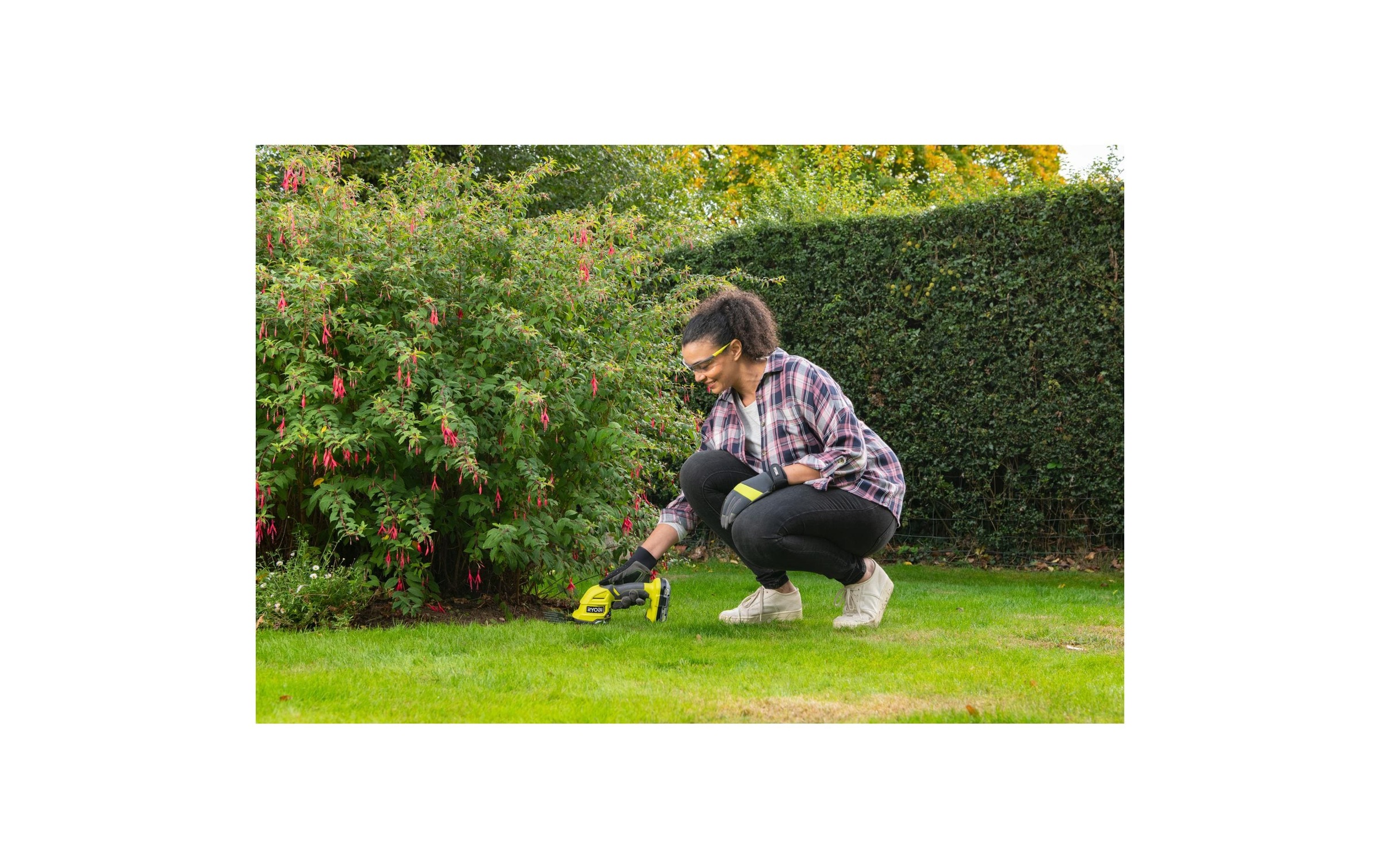 Akku-Gras- und Strauchscherenset »RYOBI RY18GSA-0« ()