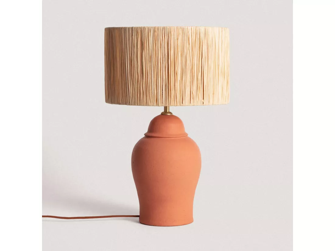 Lampe à Poser Terracota Ilana ILUZZIA Naturel