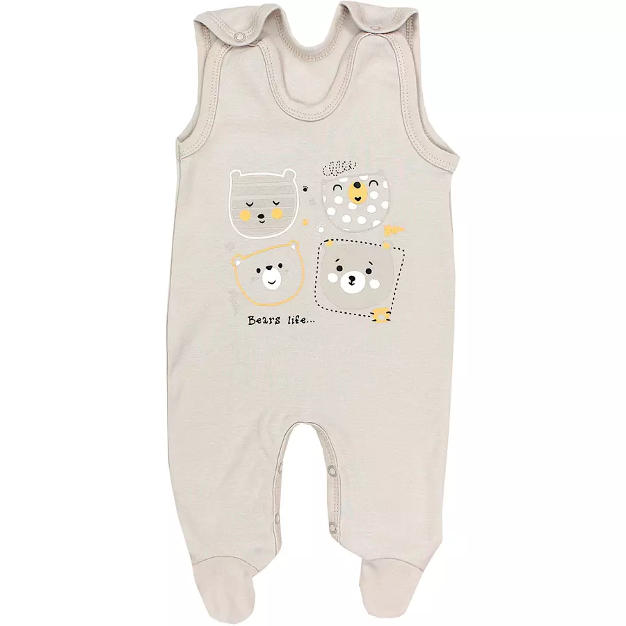 TupTam Baby Strampler mit Aufdruck Spruch 5er Pack blau Modell 1