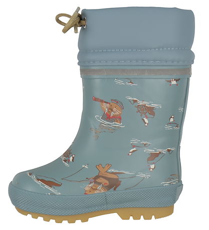 CeLaVi Thermostiefel Mit Futter - Rauch Blue m. Print