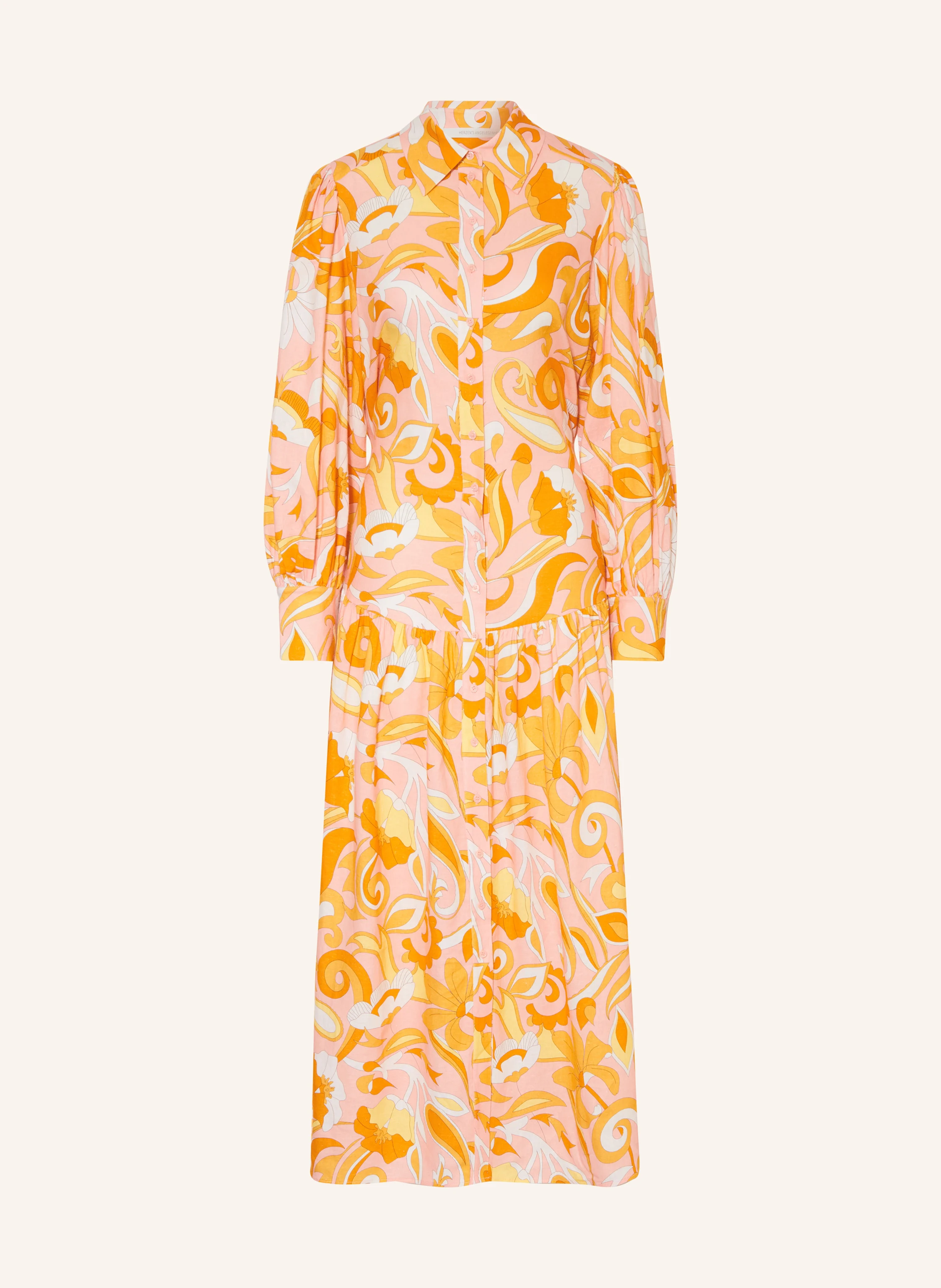 HERZEN'S ANGELEGENHEIT Hemdblusenkleid mit Leinen