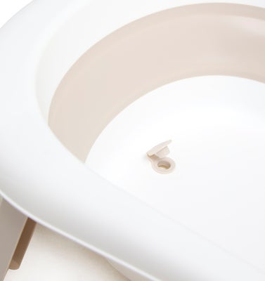 Beemoo CARE Assist Sammenleggbar Badebalje, White/Beige