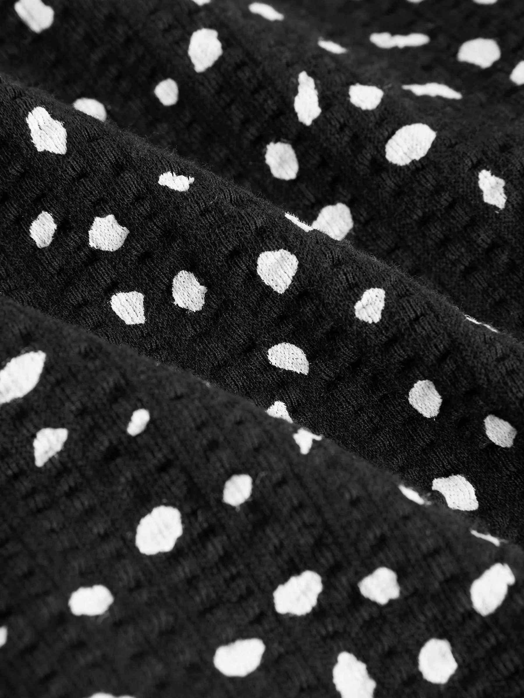 Zwart/wit - Textured Jersey Frill Bandeau Speelpakje