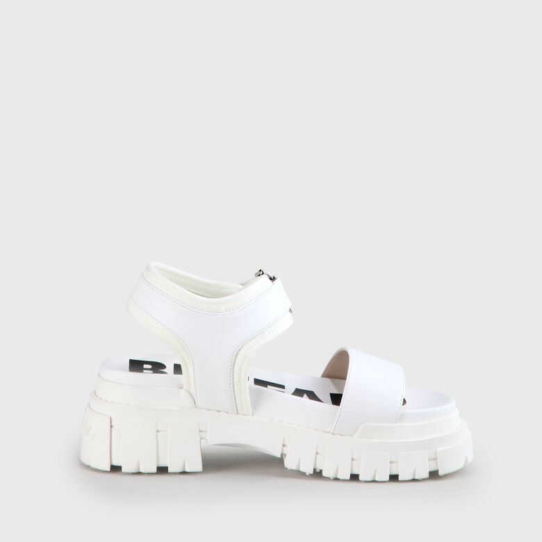 Jojo Plateau-Sandale vegan, blanc