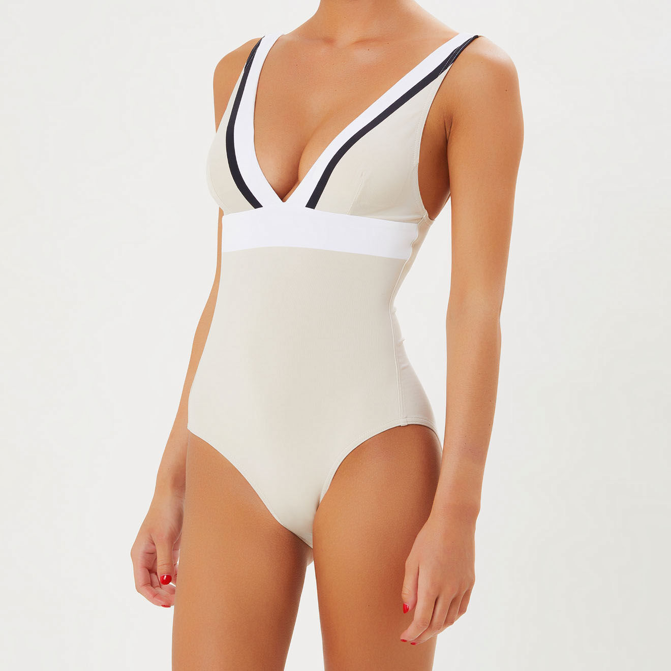 Iodus Maillot de bain 1 Pièce paddé Nahia écru