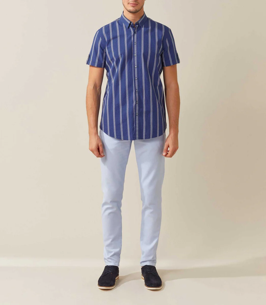 Chemise casual marine 