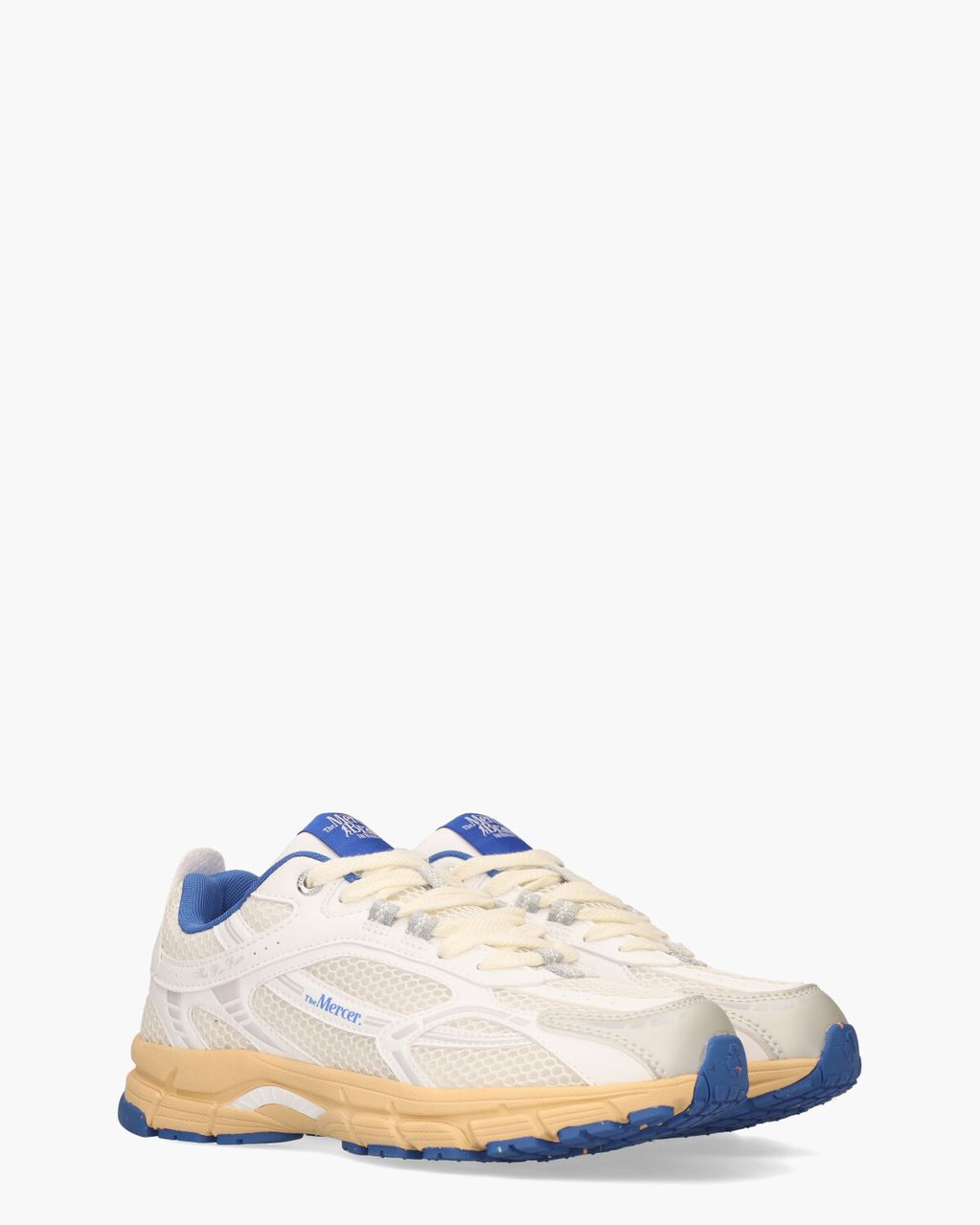 Mercer Amsterdam The Re-Run Grape Wit/Kobaltblauw Damessneakers