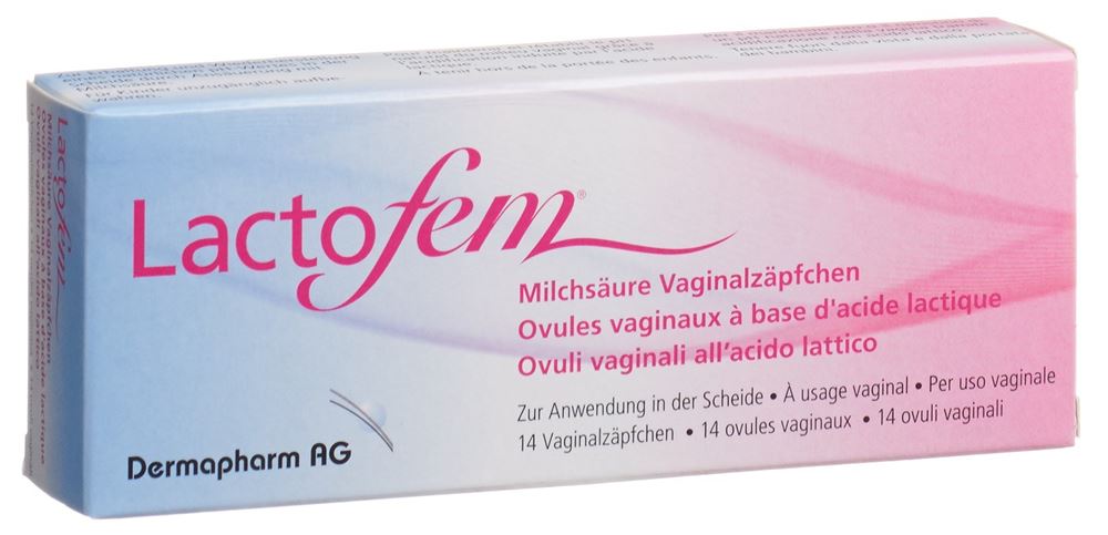 LACTOFEM Milchsäure Vaginalzäpfchen Vag Supp 14 Stk