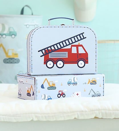 A Little Lovely Company Kofferset - 2 st. - 29x20/25,5x18 cm -