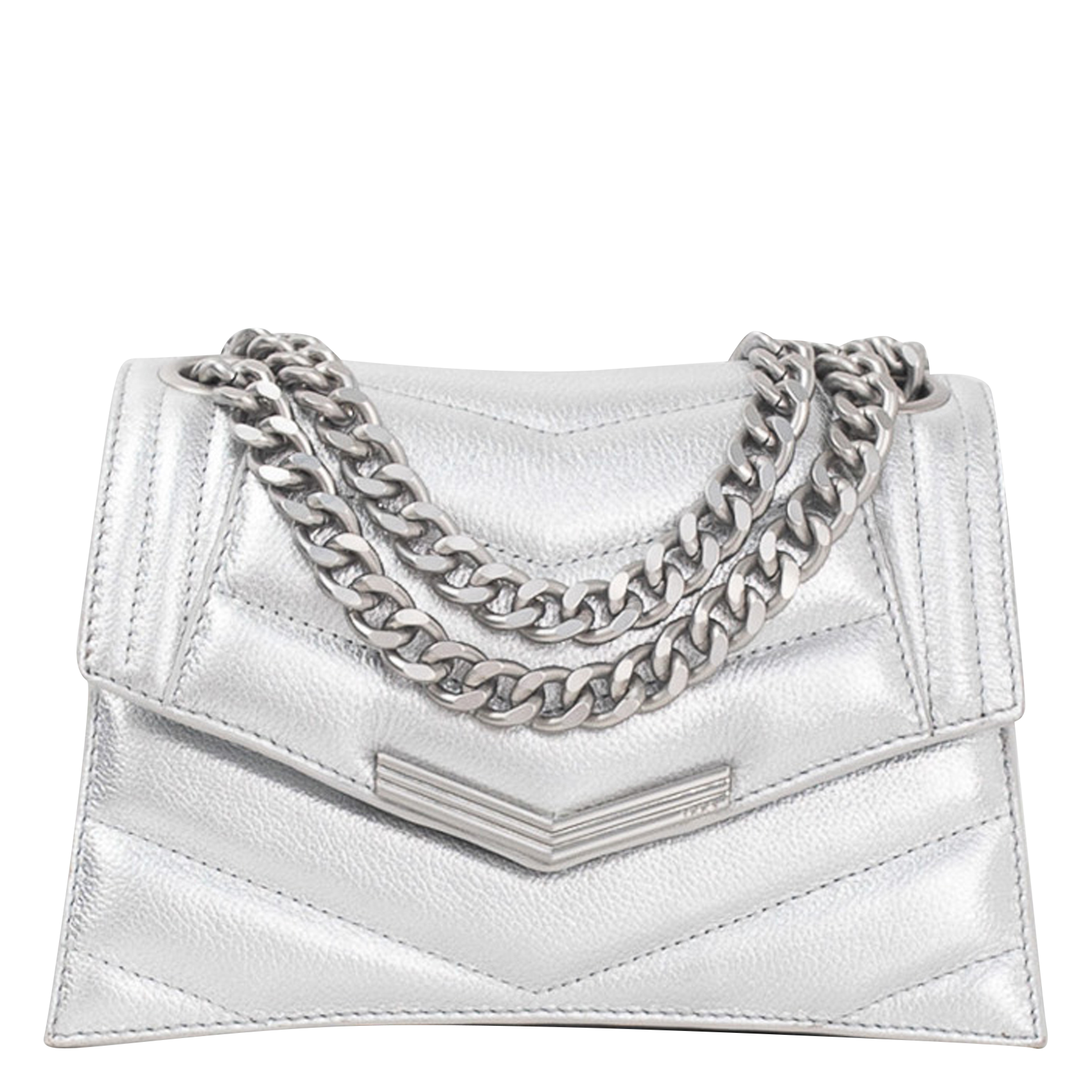THE 1 - Sac bandoulière en cuir | Argent