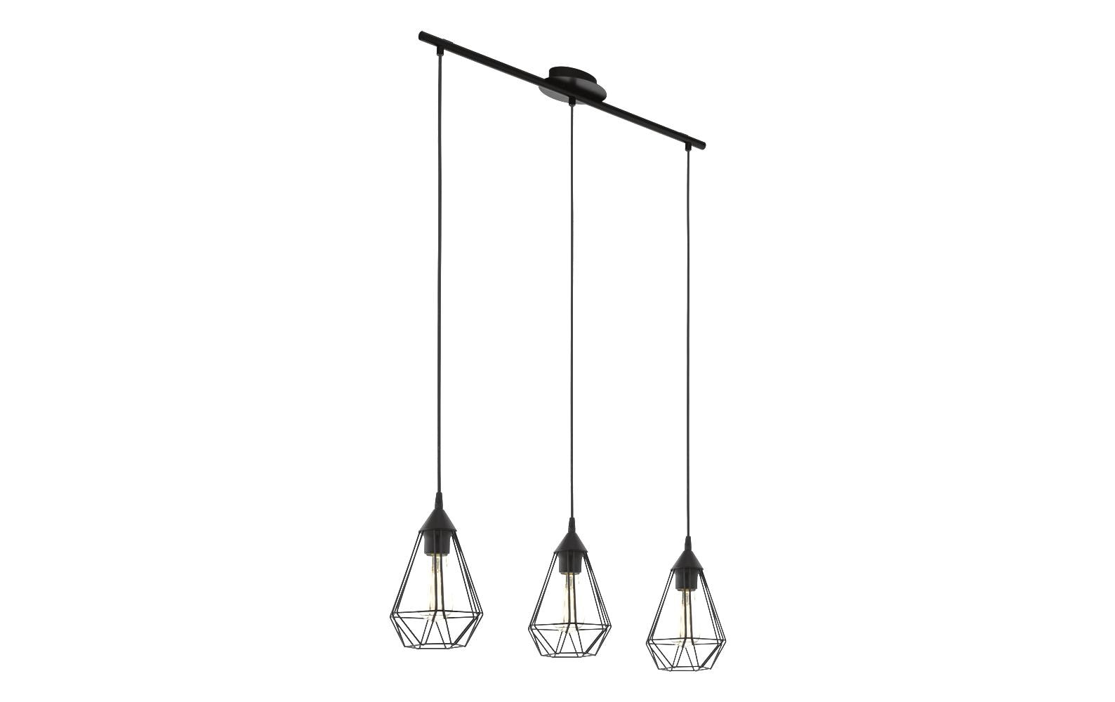 Pendelleuchte TARBES 3x E27 SchwarzPendelleuchte, Schwarz