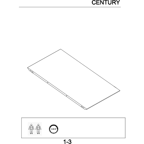 Century tillægsplader - eg