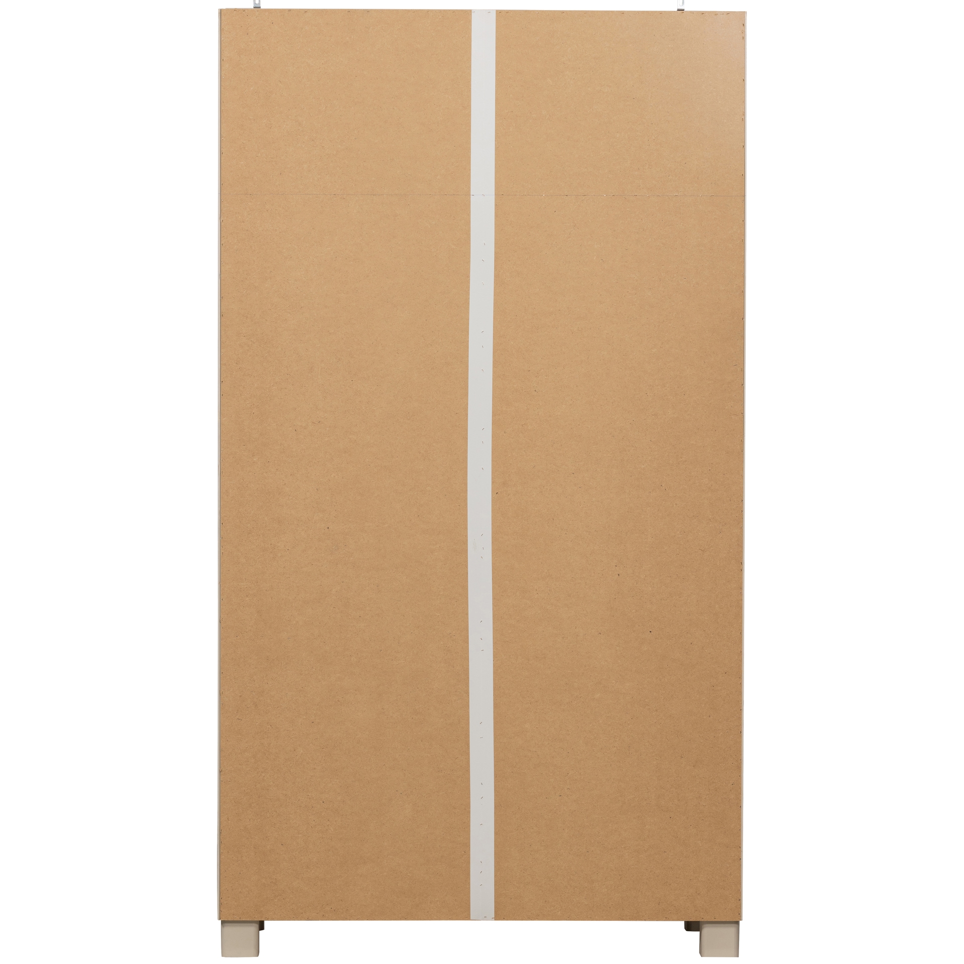 Schrank NOAH 110 x 200 cm Kiefer gebürstet staubfarbig