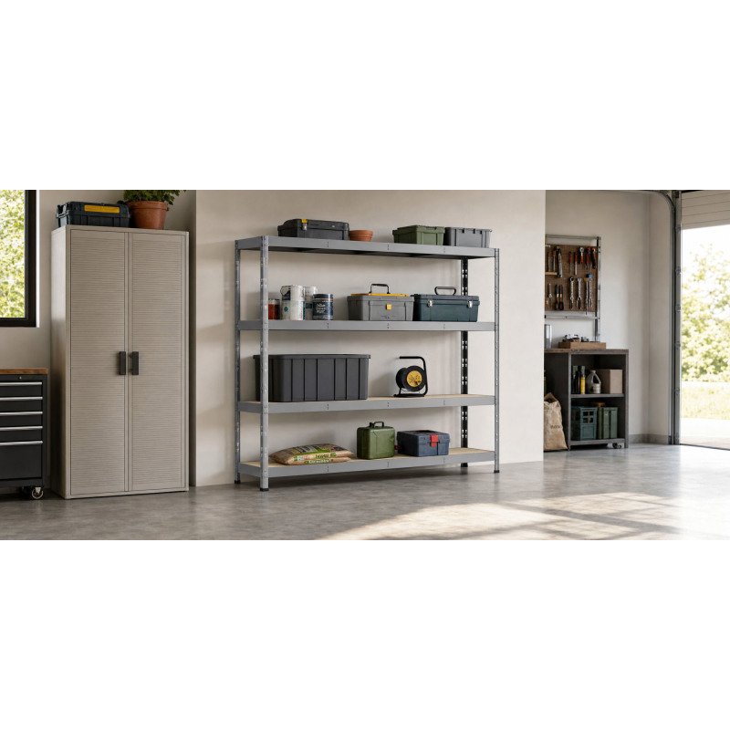 Rayonnage MODULO - Etagère Rack - 4 plateaux