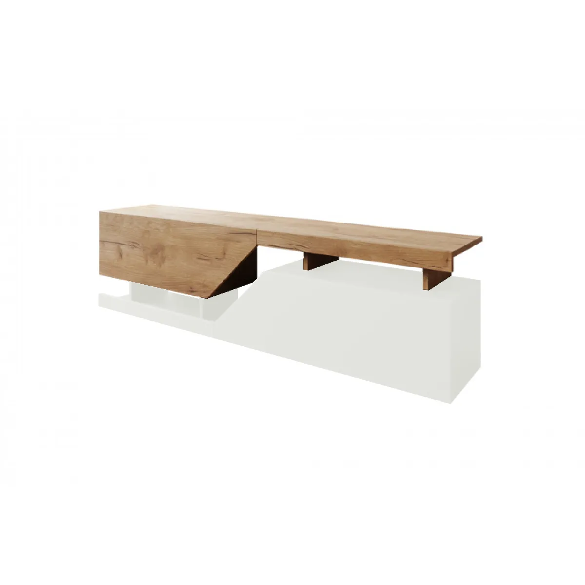 Bestmobilier Pitt Meuble TV 160 cm Industriel