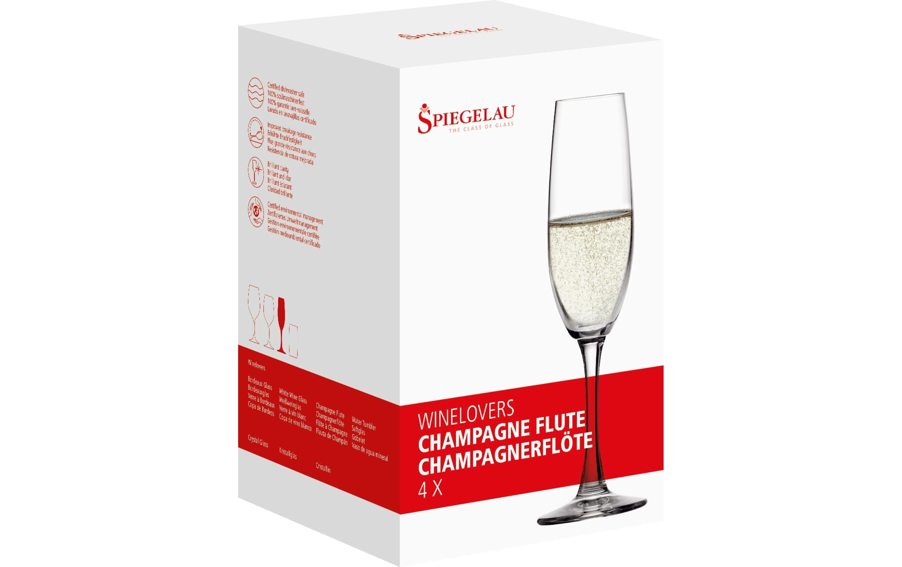 Champagnerglas Winelovers 190 ml, 4 Stück, TransparentChampagnergläser-Set