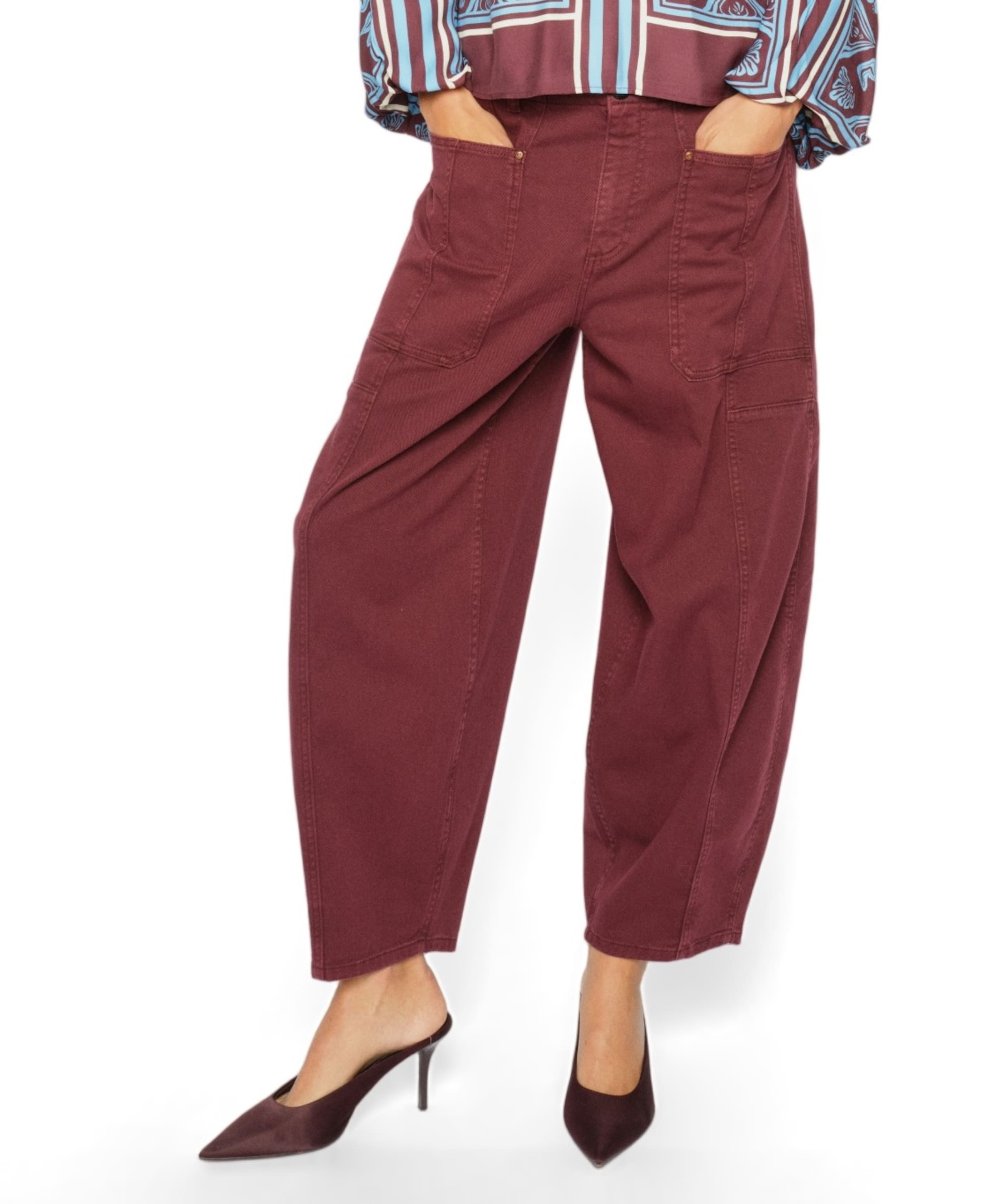 Mos Mosh MMRosy Via dames broek bordeaux