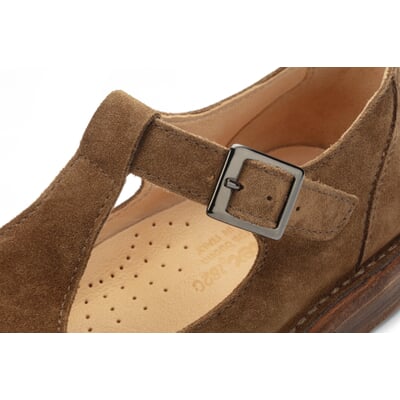 Damen-Loafer mit Riemen, Braun
