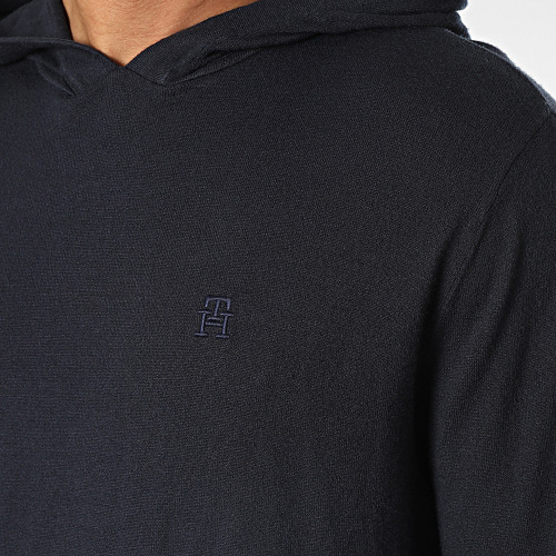 Pull A Capuche 2628 Bleu Marine