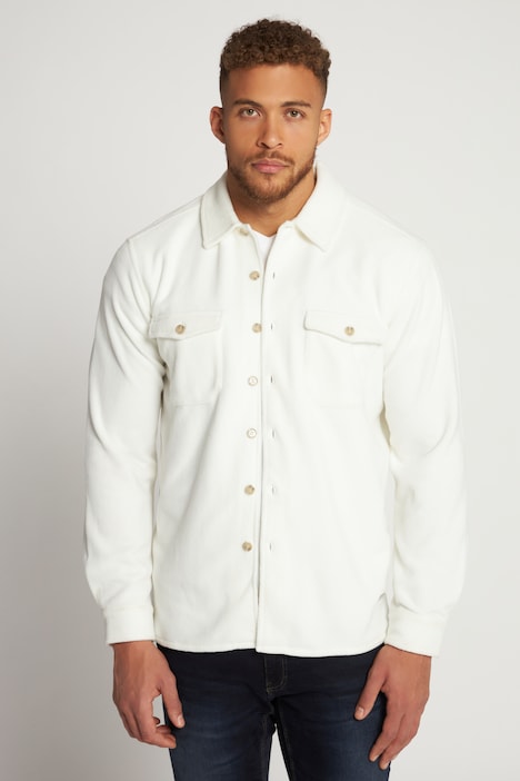Hemd, Overshirt, Langarm, Fleece