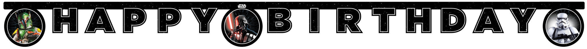 Star Wars Letterslinger Happy Birthday Galaxy 2m