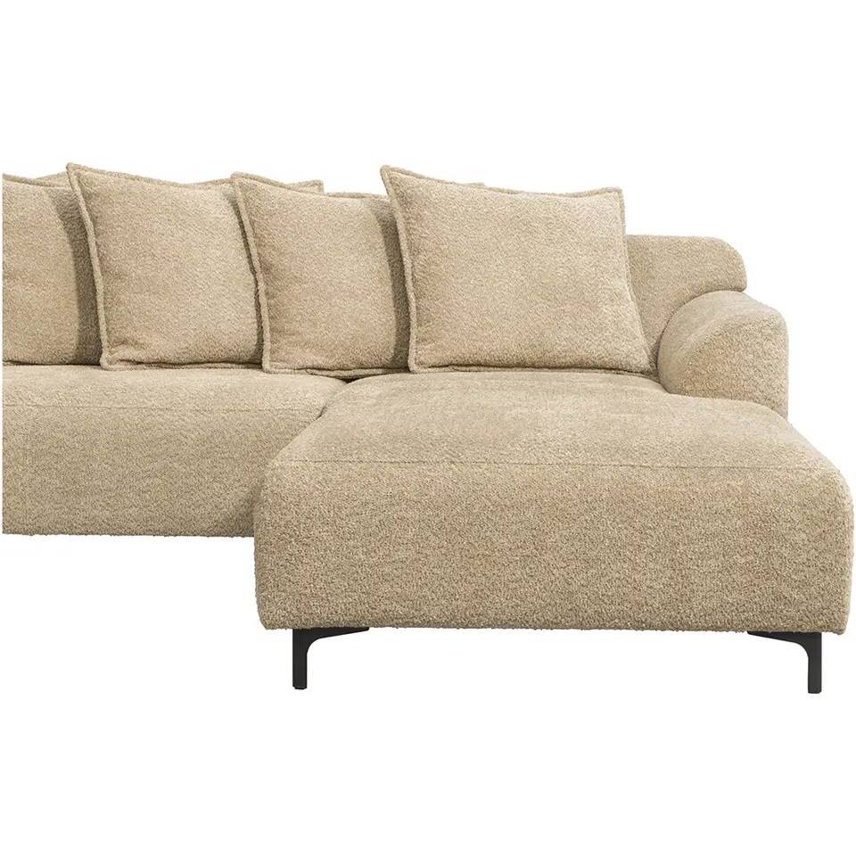 Bank Elsa met chaise longue rechts - taupe