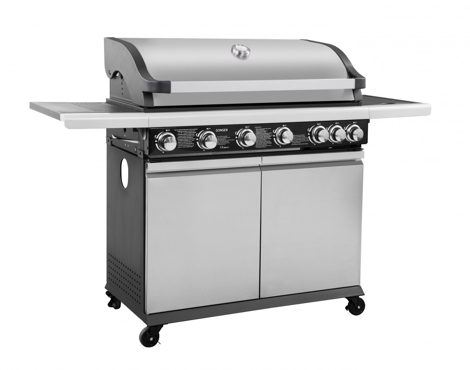 Gasgrill BBQ 6+1 Brenner