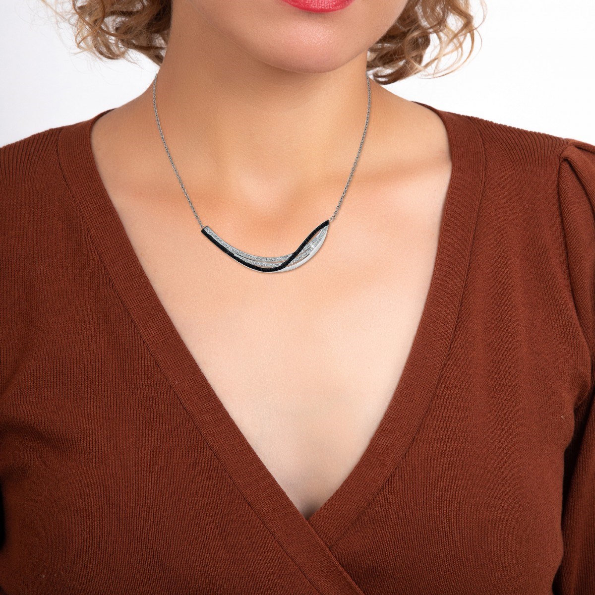 Collier SC Crystal orné de Cristaux scintillants