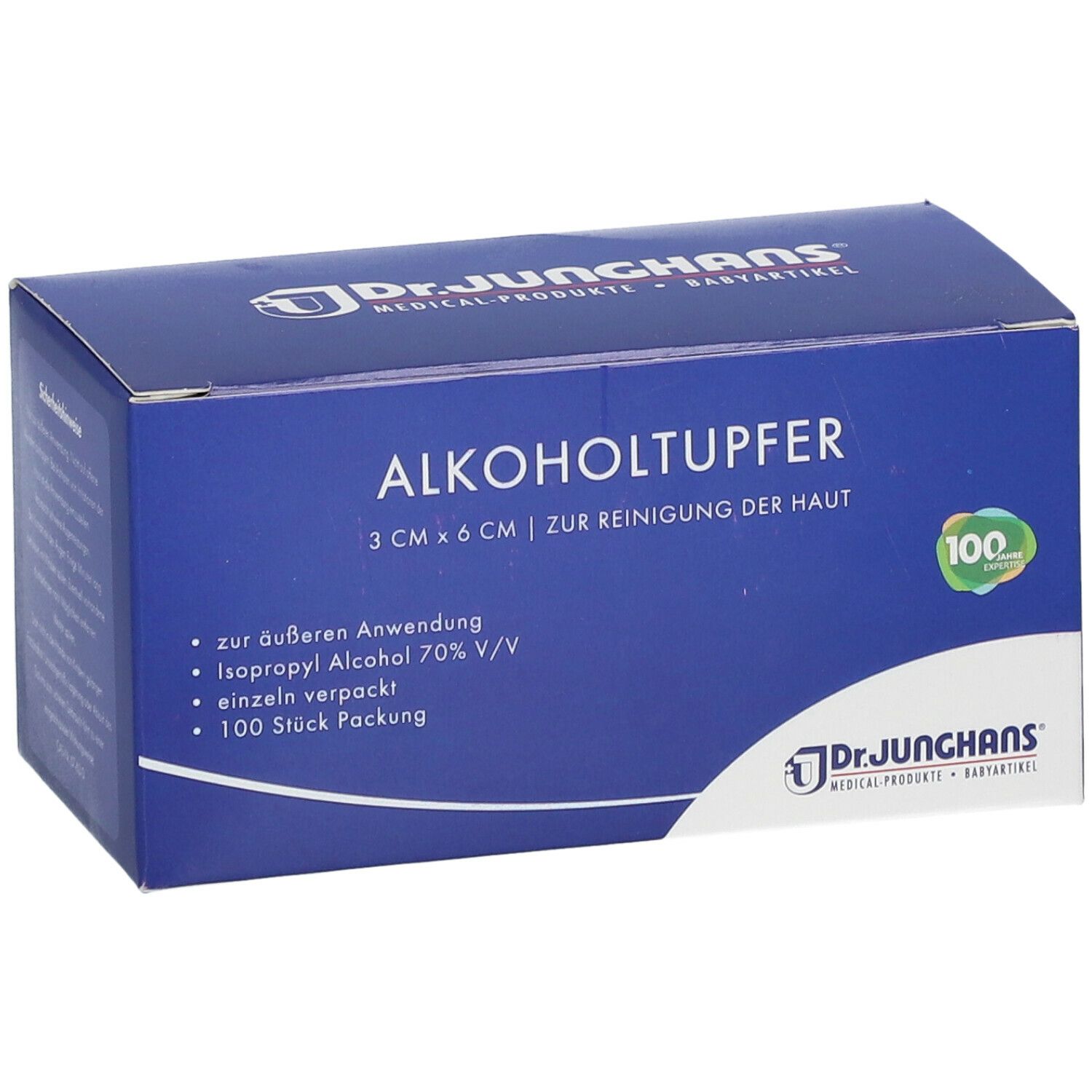 Dr. Junghans® Alkoholtupfer 3 x 6cm steril