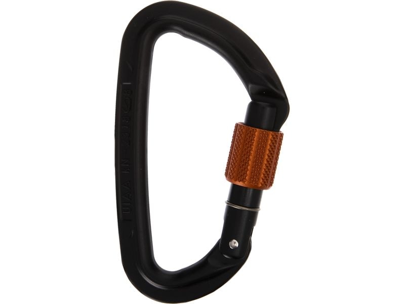 Wild Country Carabiner Session Screw Gate Schwarz/Braun Karabiner mit Schraubverschluss