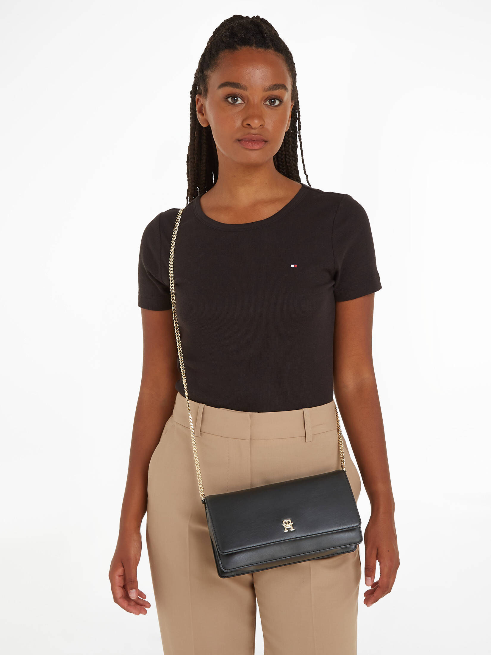 Tommy Hilfiger| Damen Umhängetasche TH REFINED CHAIN CROSSOVER