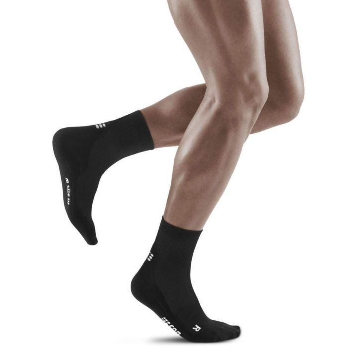CEP Dame Strømper Classic All Black Socks Mid Cut Sort
