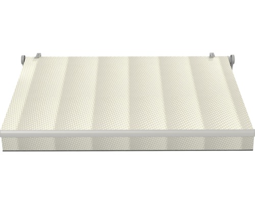 SOLUNA knikarmzonnescherm Trend 2,5x2 Stoffen design J202 Frame zilver geanodiseerd incl. motor, wandschakelaar en noodhandzwengel
