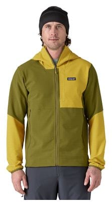 Polaire Patagonia R1 TechFace Hoody Vert Homme