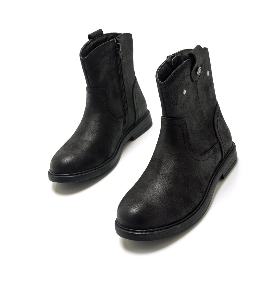 Botas Mustang Venus infantis pretas