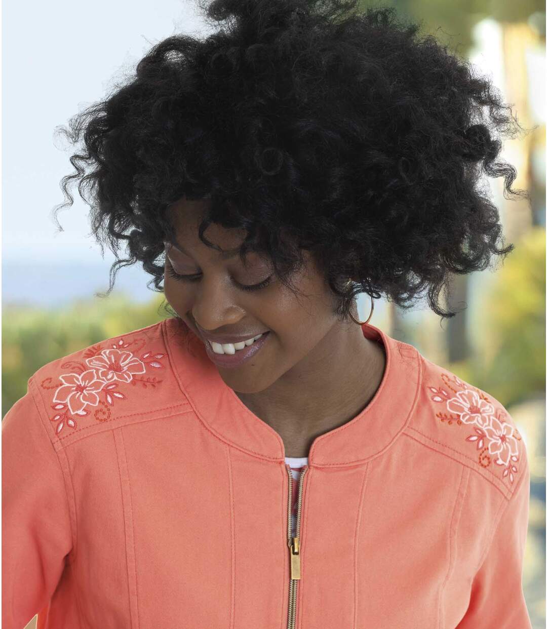 Veste Zippée en Twill Stretch