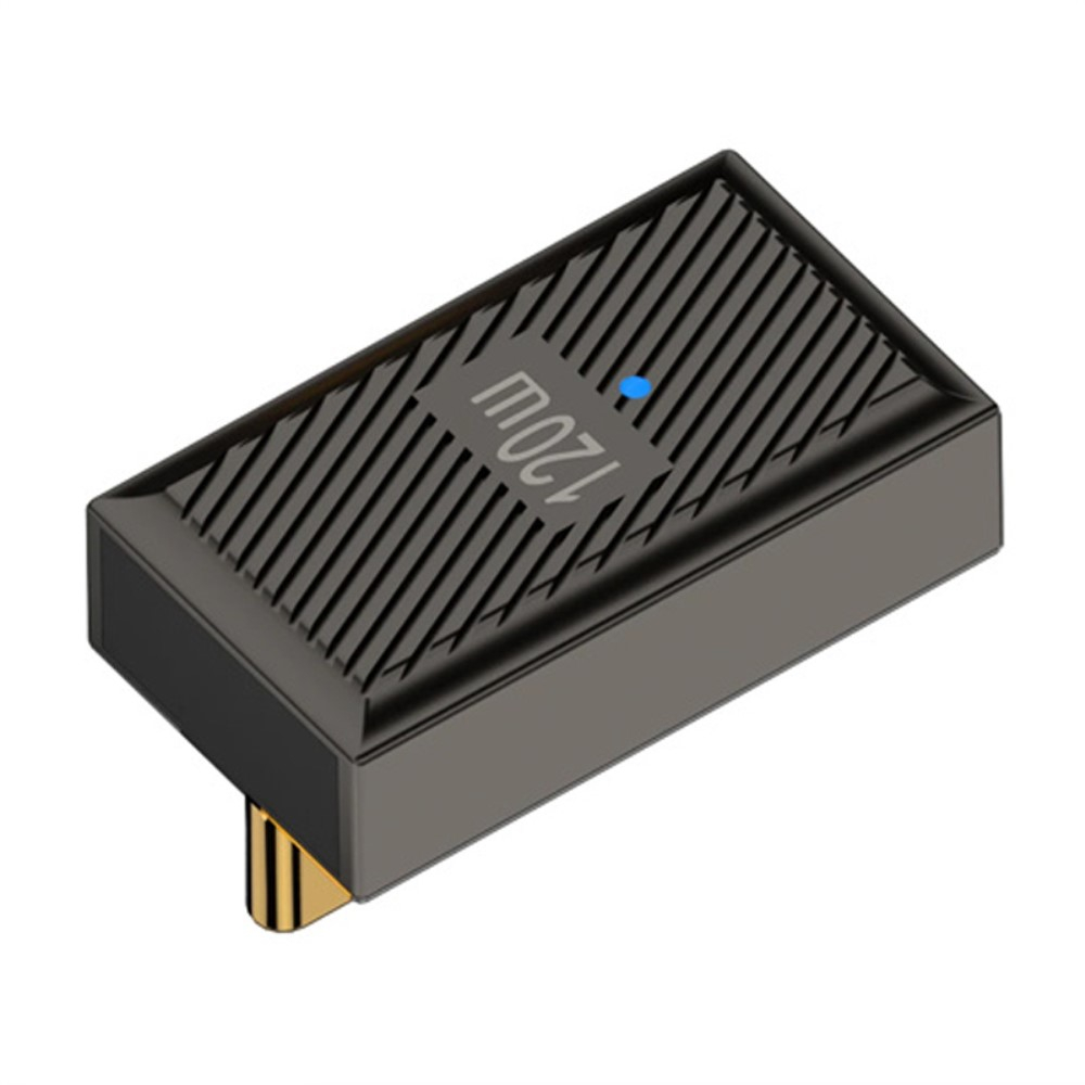 OTG USB C (M) auf USB A (W) Adapter Konverter 90° Grad-Winkel (Middle Elbow) - Grau