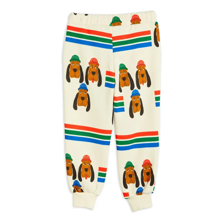 Mini Rodini Jogger Coton Bio Chien | Ecru