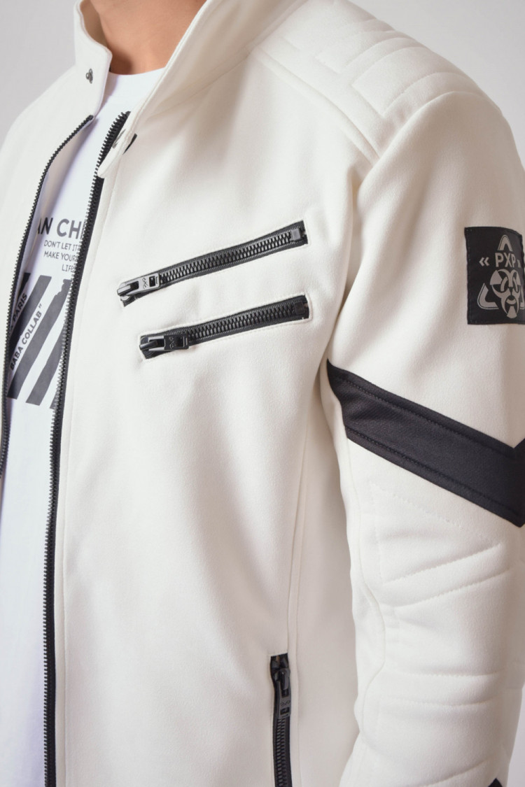 Veste blanche en suédine - Project X - 2030070