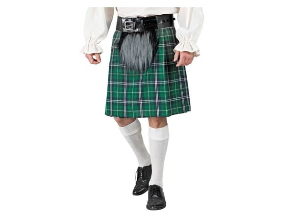 Grøn kilt med pung