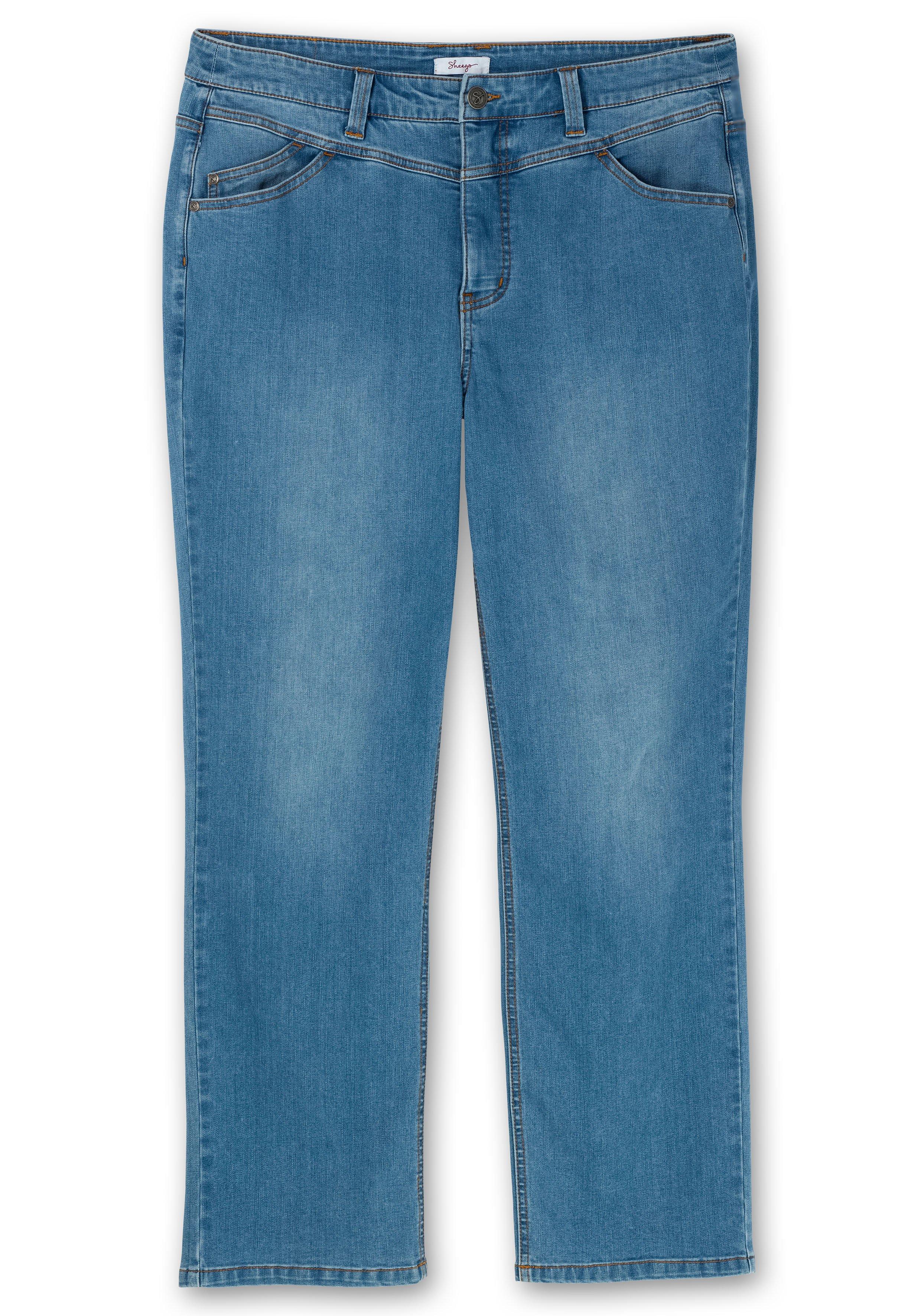 Gerade Jeans mit Shaping-Einsatz